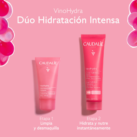 CAUDALIE Cofre Vinohydra Crema intensa 60ml + Gelatina Vinohydra 30ml