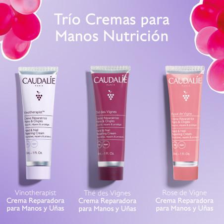 CAUDALIE Trio cremas de manos hidratación 3 x 30 ml