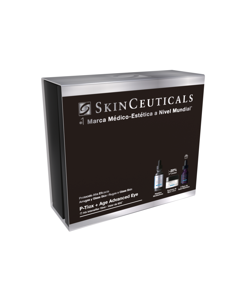 SKINCEUTICALS Cofre P-Tiox serum 30 ml + A.G.E. Advanced Eye 15 ml + HA serum 15ml