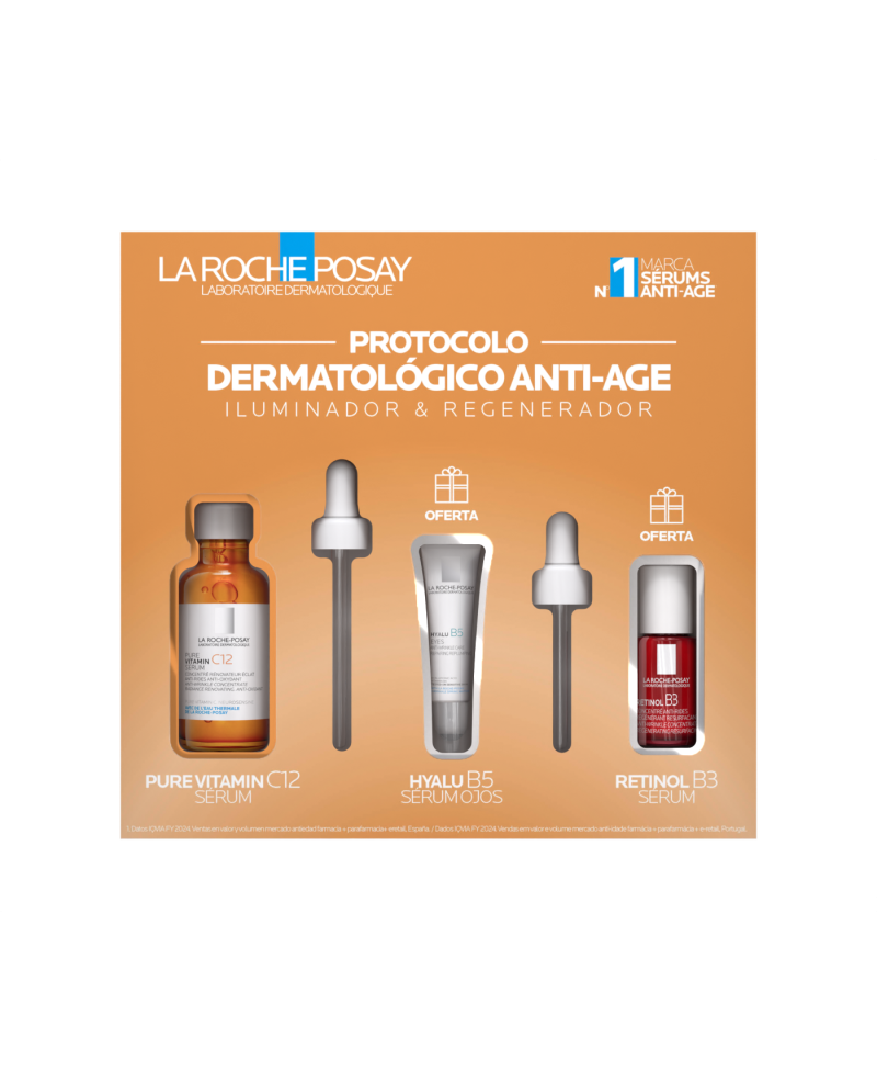 LA ROCHE POSAY Cofre protocolo iluminador Pure Vitamina C12 serum