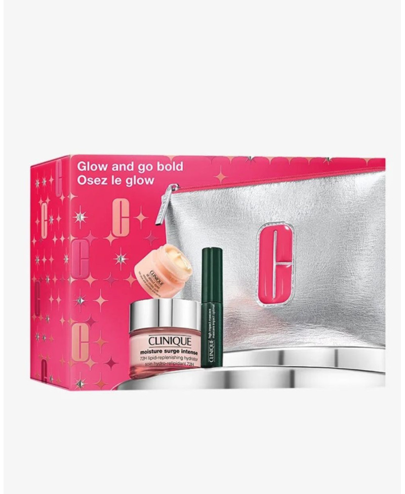 CLINIQUE Pack Moisture surge intense glow and go bold