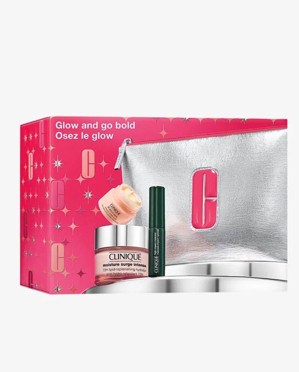 CLINIQUE Pack Moisture surge intense glow and go bold