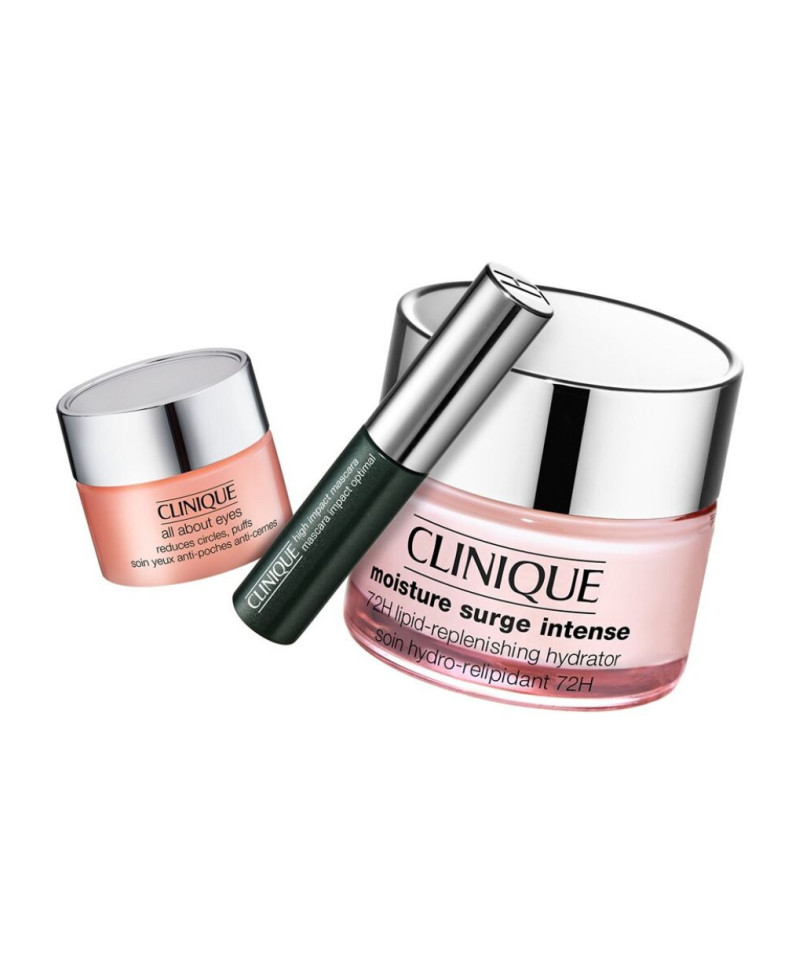 CLINIQUE Pack Moisture surge intense glow and go bold