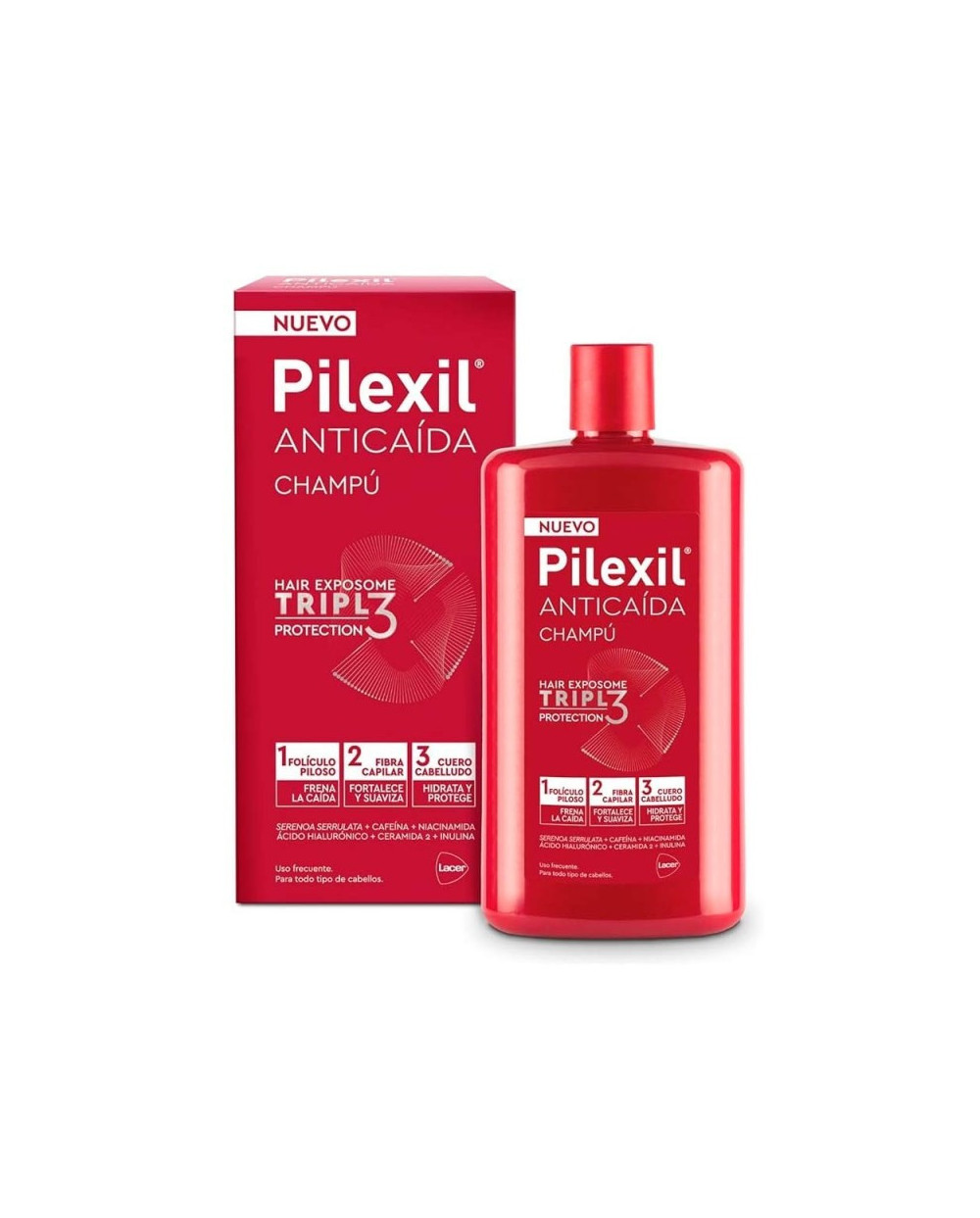 PILEXIL Champú Anticaída triple protection 275 ml