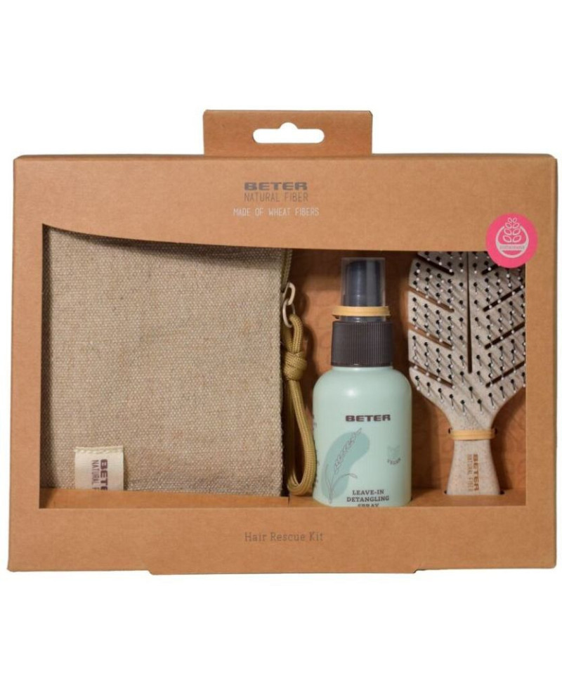 BETER Kit Hair rescue natural fiber 3 piezas