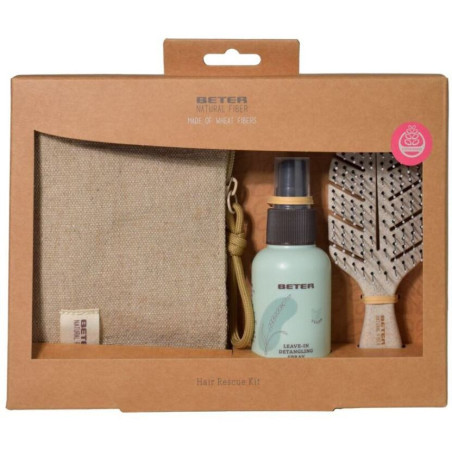BETER Kit Hair rescue natural fiber 3 piezas