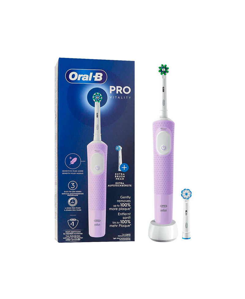 ORAL-B Cepillo Eléctrico Vitality Cross Action malva 1ud