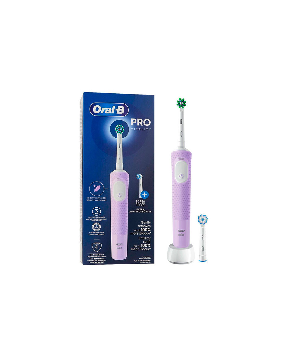 ORAL-B Cepillo Eléctrico Vitality Cross Action malva 1ud