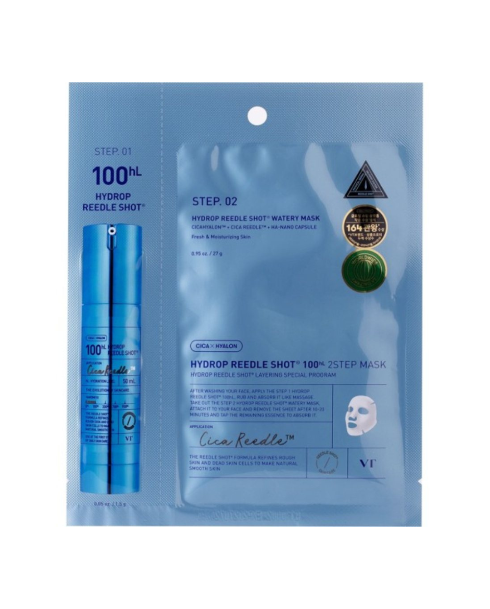 VT Cosmetics Mascarilla 2 Pasos Hydrop Reedle Shot 100HL