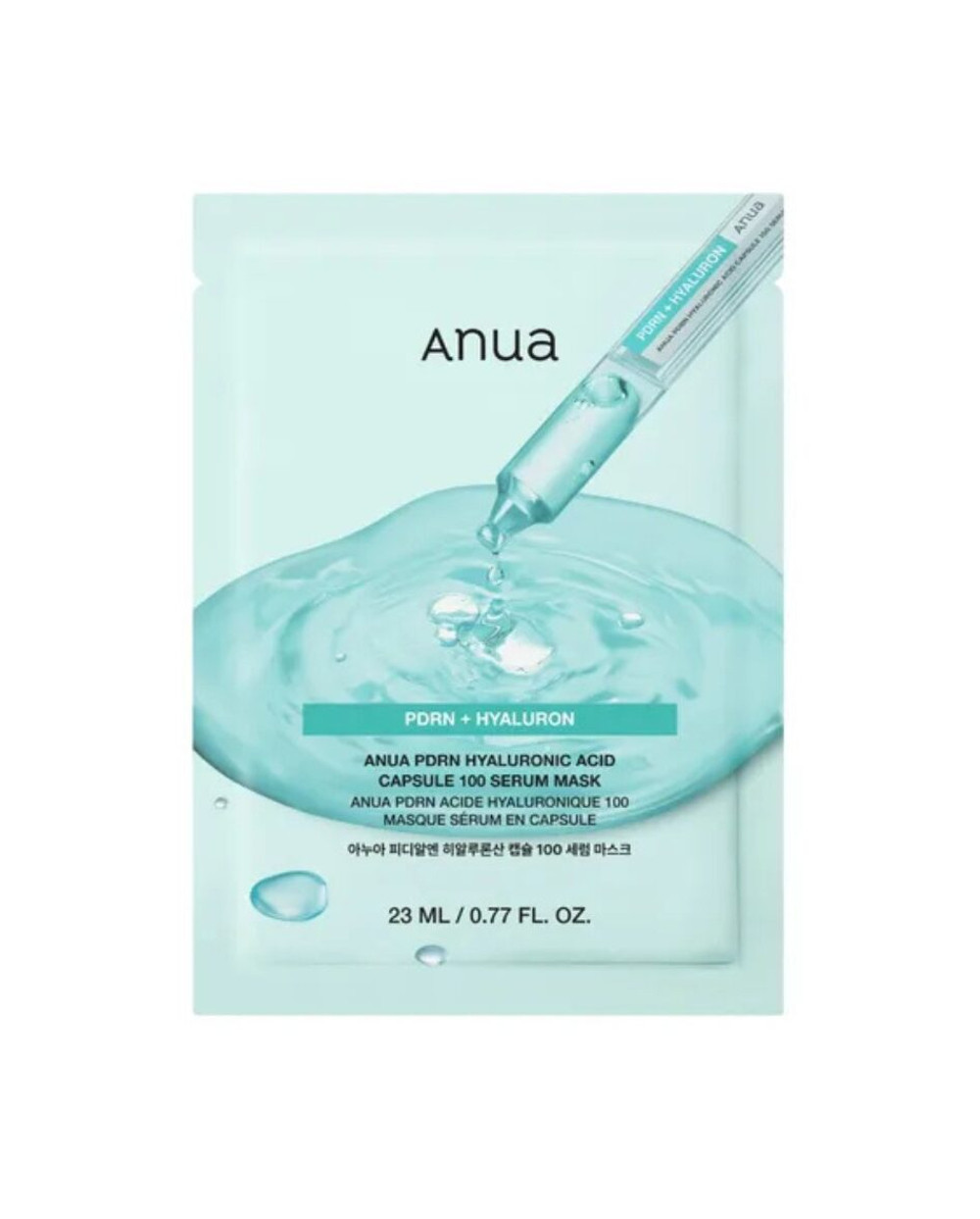 Anua Pdrn Hyaluron 100 Serum Mask A Hydrating And Rejuvenating Facial Mask 23 ml