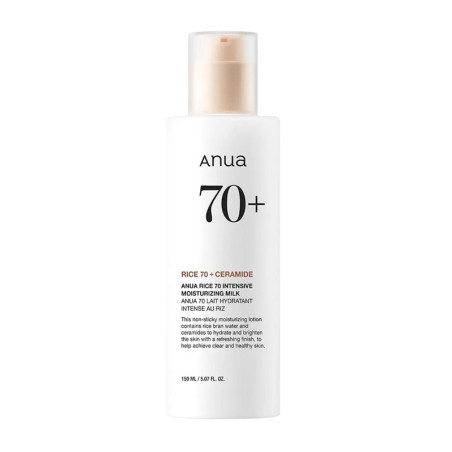 Anua Rice 70+ Rice Ceramide Loción Intensiva Hidratante 150 ml