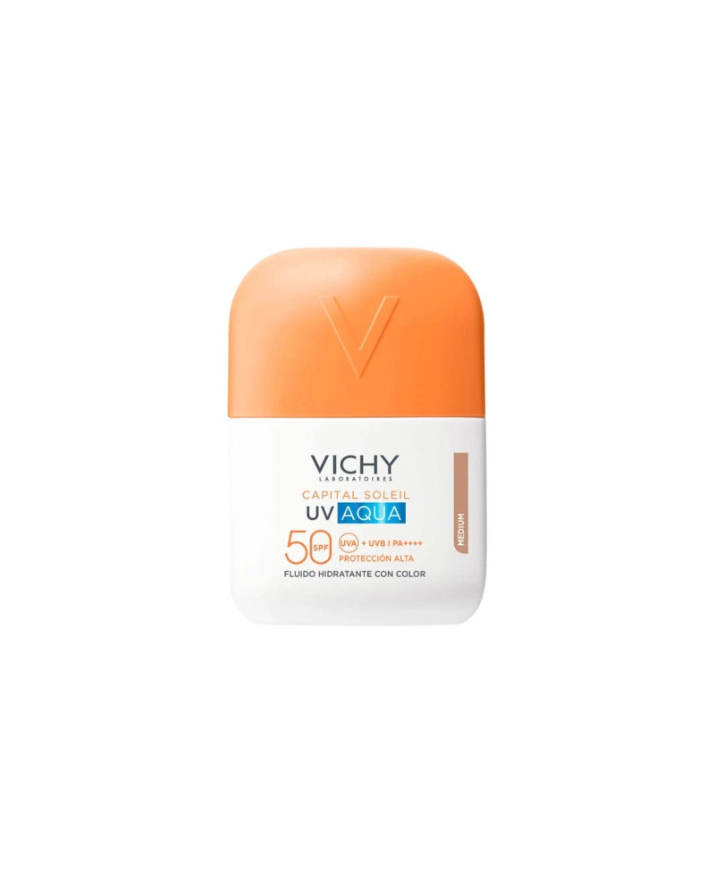 VICHY Capital Soleil UV Aqua Fluido Hidratante con color tono medio SPF50 50 ml
