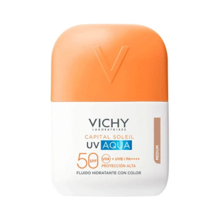 VICHY Capital Soleil UV Aqua Fluido Hidratante con color tono medio SPF50 50 ml