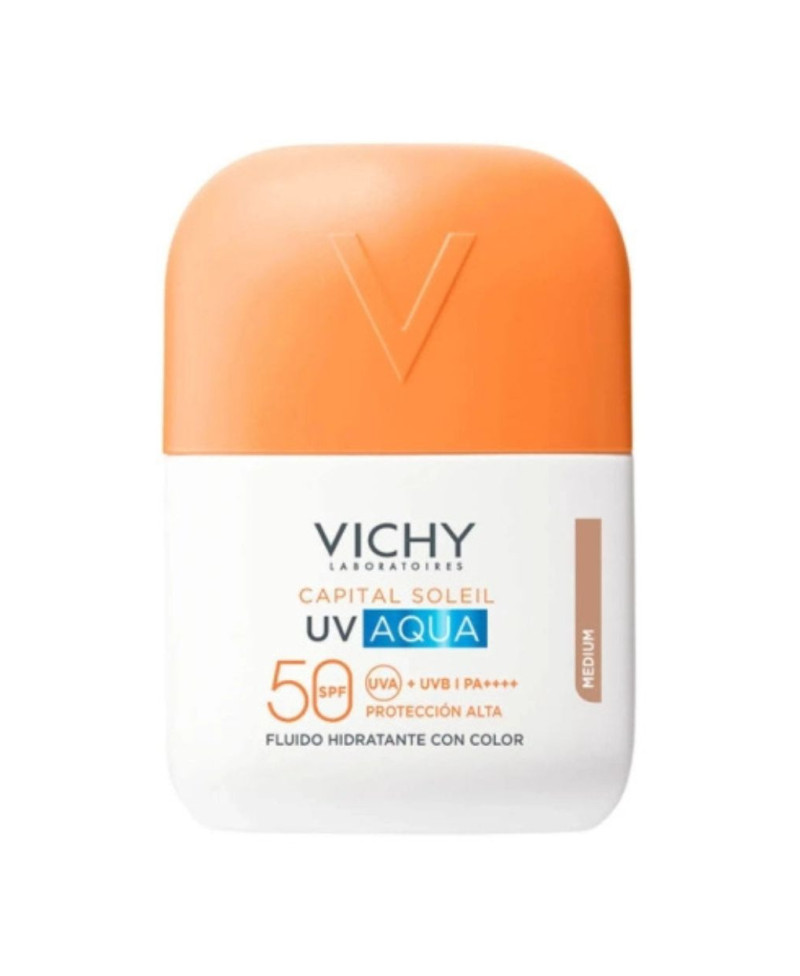VICHY Capital Soleil UV Aqua Fluido Hidratante con color tono medio SPF50 50 ml