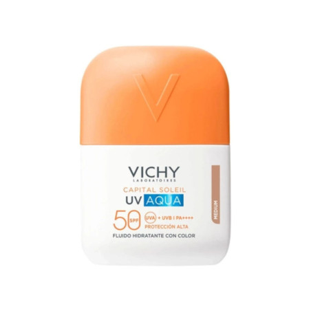VICHY Capital Soleil UV Aqua Fluido Hidratante con color tono medio SPF50 50 ml
