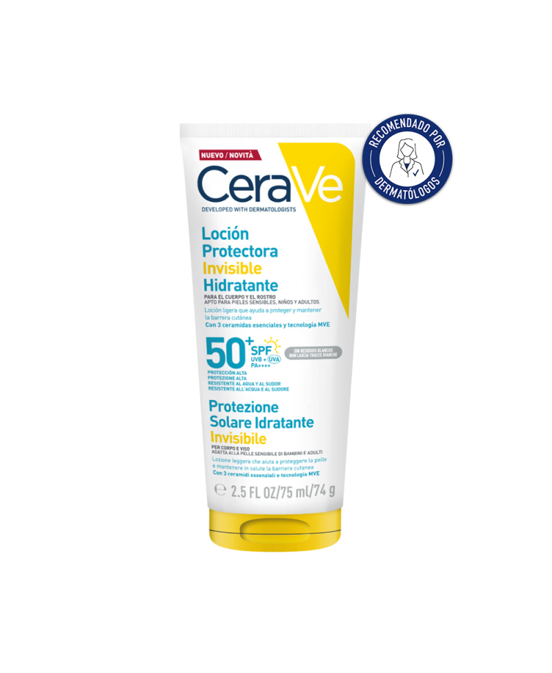 CERAVE Loción Protectora Invisible Hidratante SPF50 75 ml