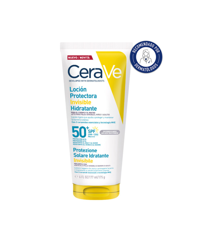 CERAVE Loción Protectora Invisible Hidratante SPF50 177 ml