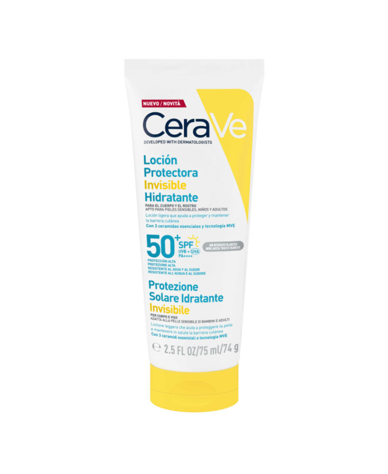 CERAVE Loción Protectora Invisible Hidratante SPF50 75 ml