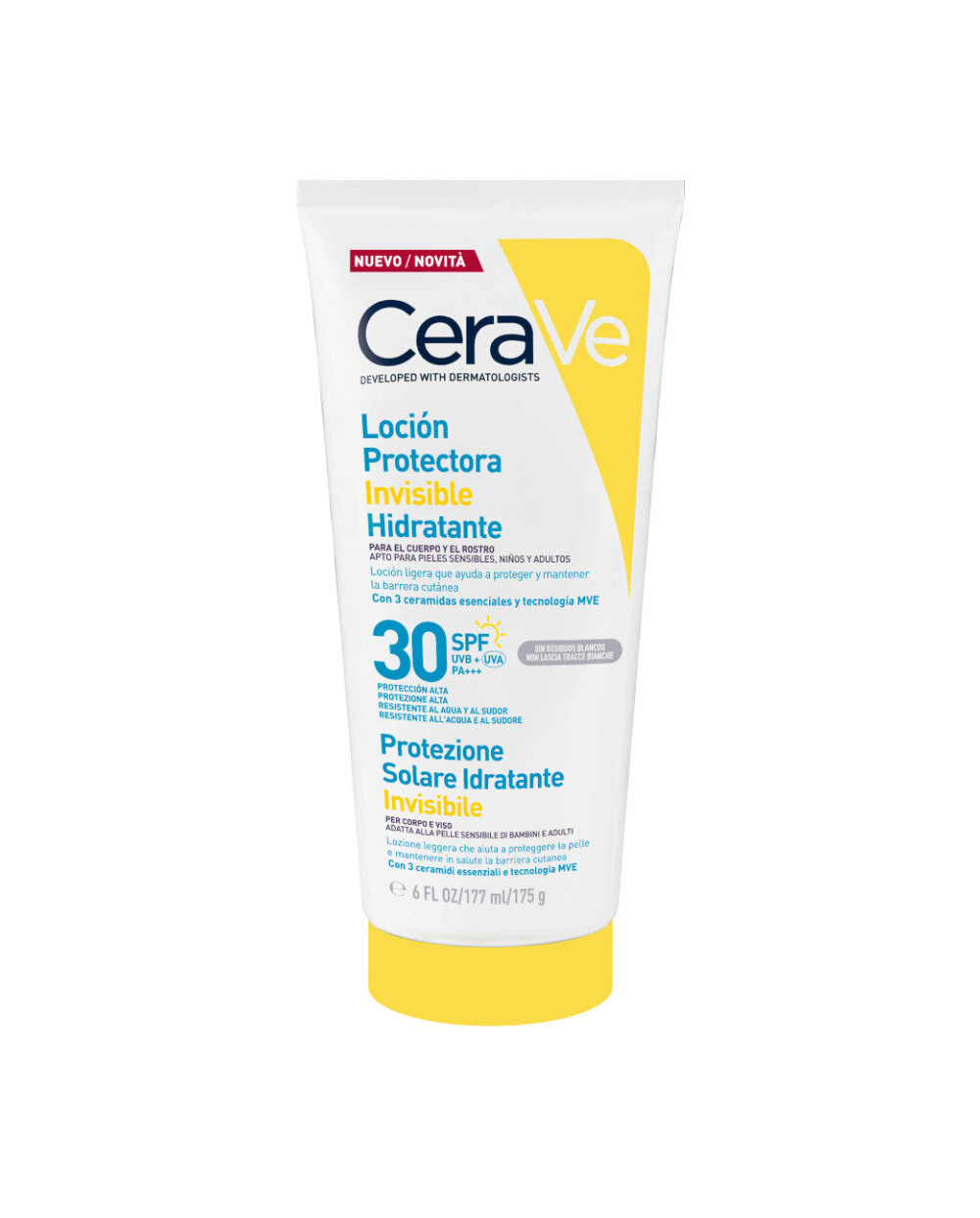 Cerave Loción Protectora Invisible Hidratante SPF30 177 ml
