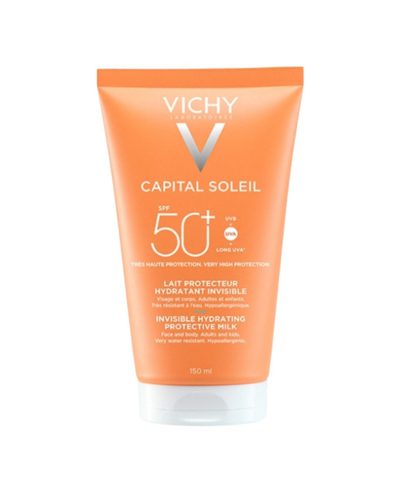 VICHY Capital Soleil Leche Familiar Protectora Solar Hidratante Invisible SPF 50+ 150 ml