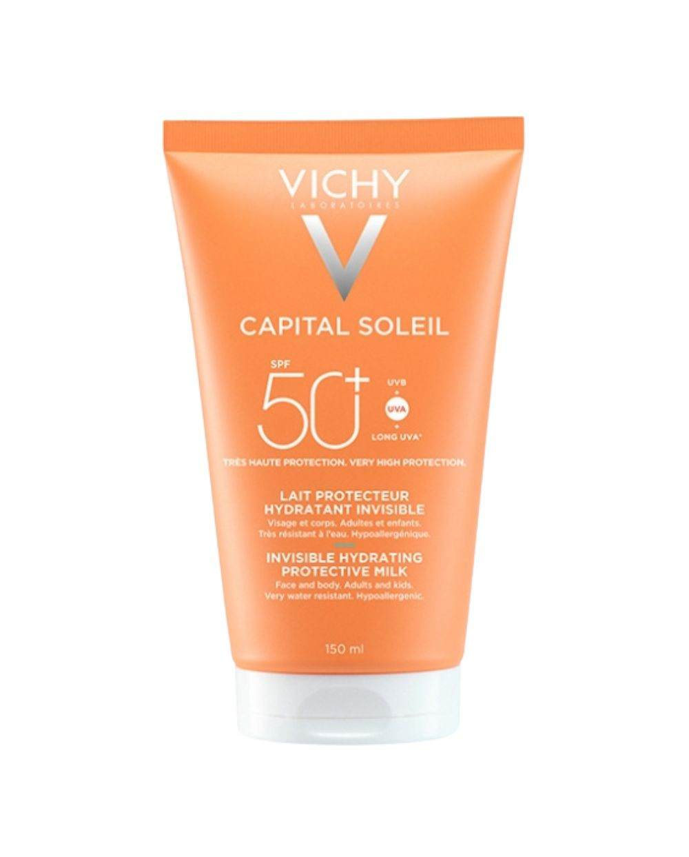 VICHY Capital Soleil Leche Familiar Protectora Solar Hidratante Invisible SPF 50+ 150 ml