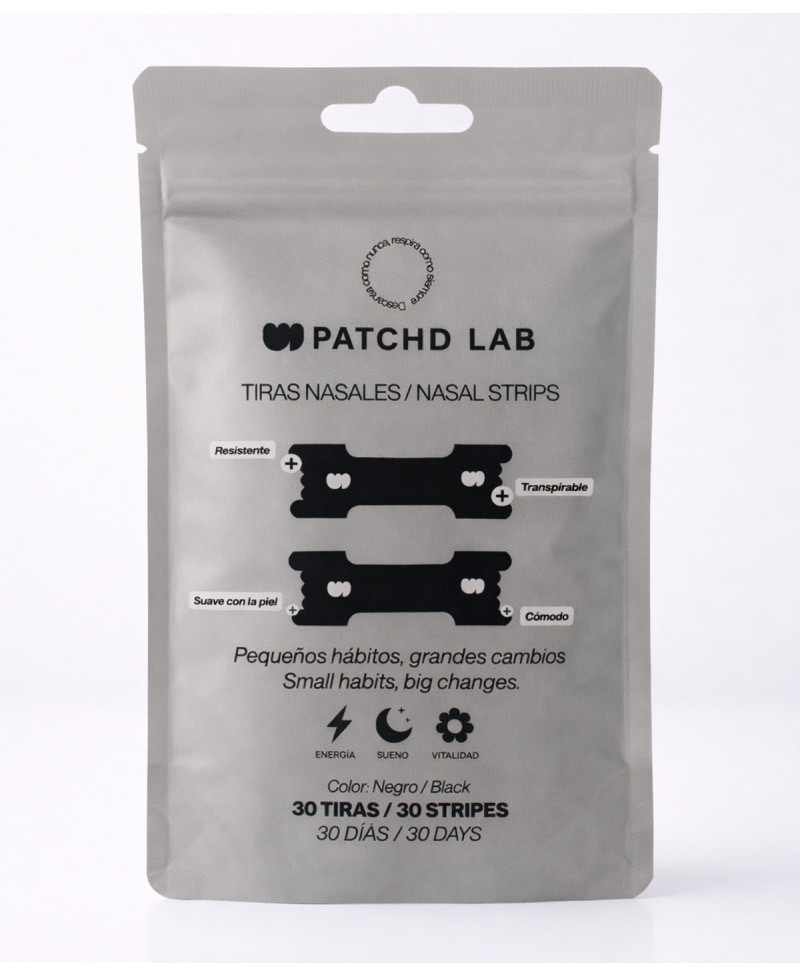 PATCHD LAB Tiras Nasales Negras 30 Unidades