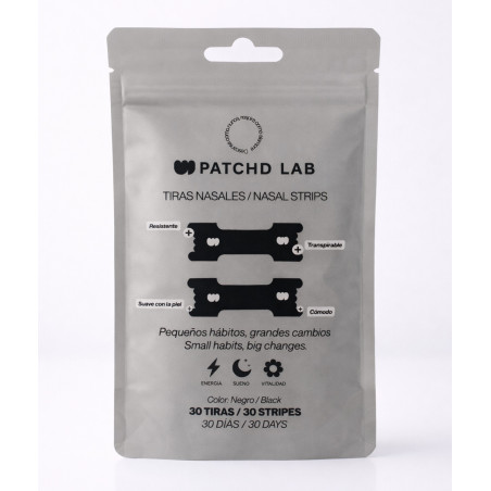 PATCHD LAB Tiras Nasales Negras 30 Unidades
