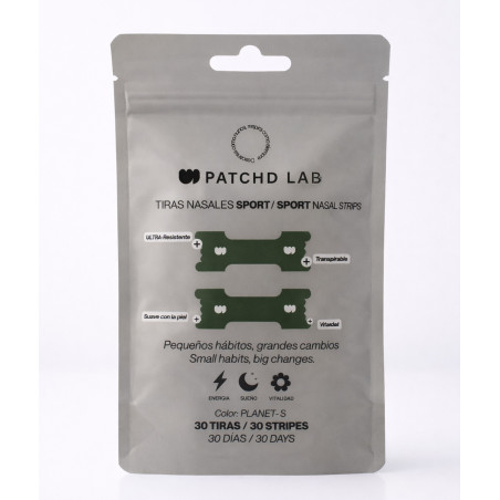PATCHD LAB Tiras Nasales Sport Verde 30 Unidades
