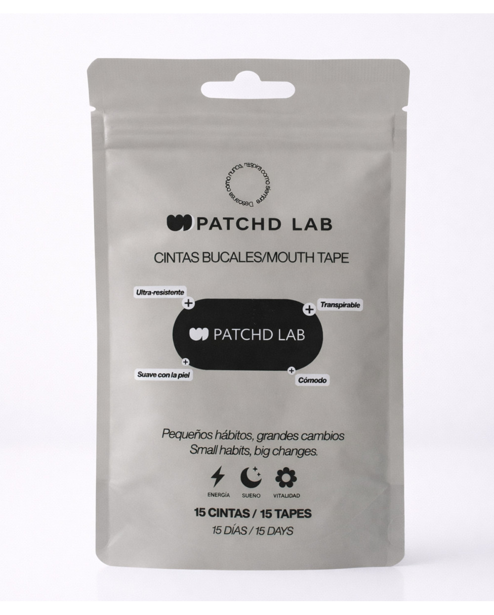 PATCHD LAB Cintas Bucales Negras 15 Unidades