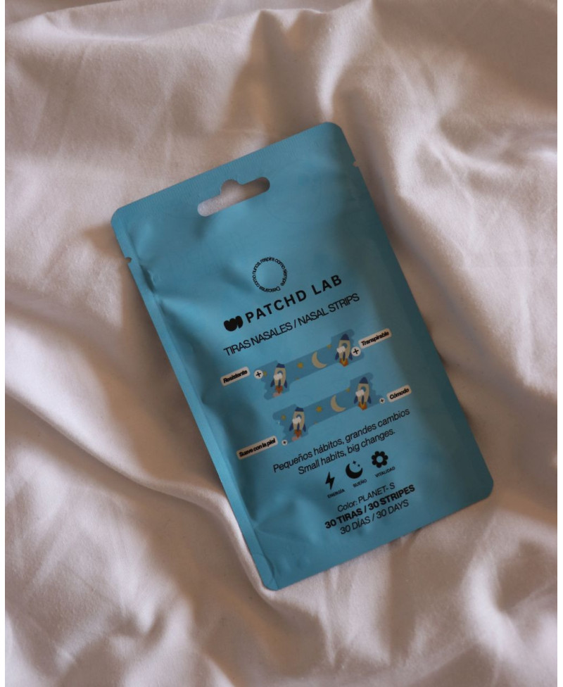 PATCHD LAB Tiras Nasales Infantiles Azul Estampada Planet-S 30 Unidades