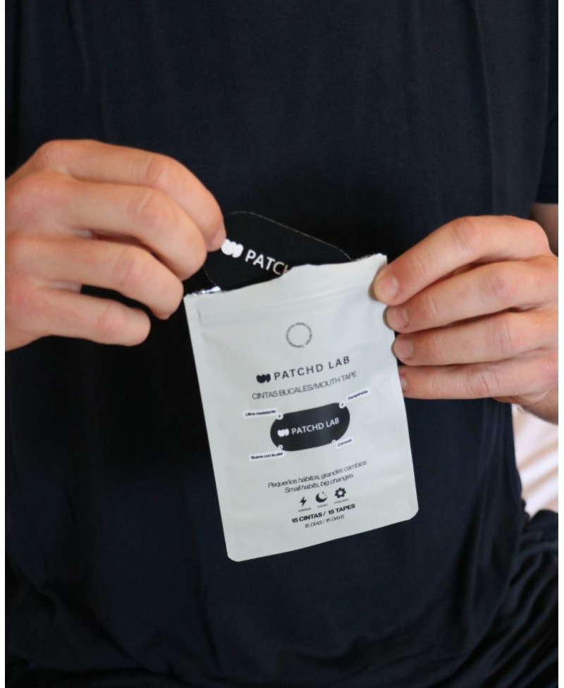 PATCHD LAB Cintas Bucales Negras 15 Unidades