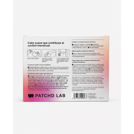 Patchd Lab Confort Menstrual alivio natural sin fármacos
