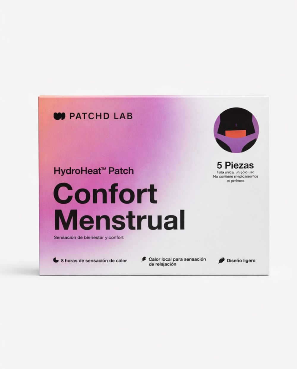 Patchd Lab Confort Menstrual alivio natural sin fármacos
