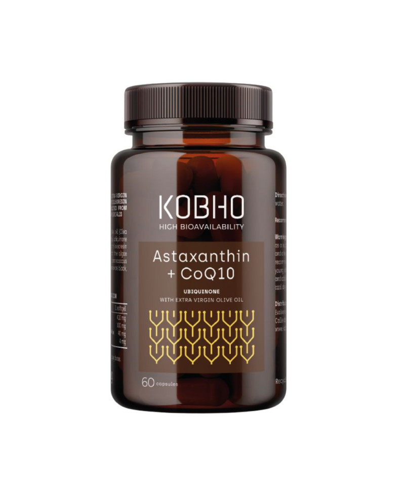 KOBHO Astaxantina + CoQ10 60 Cápsulas