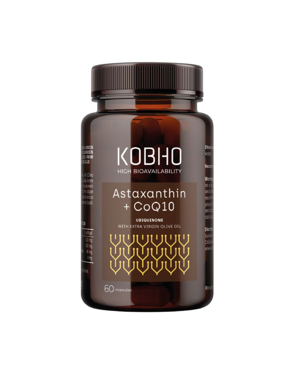 KOBHO Astaxantina + CoQ10 60 Cápsulas