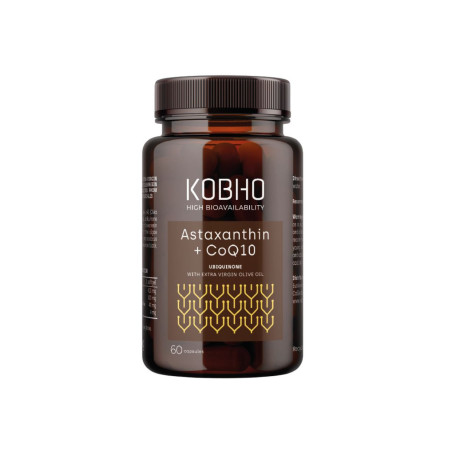 KOBHO Astaxantina + CoQ10 60 Cápsulas