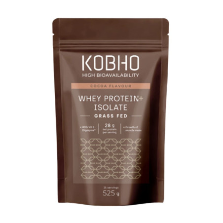 KOBHO Proteína Whey Aislada Sabor Cacao 525g