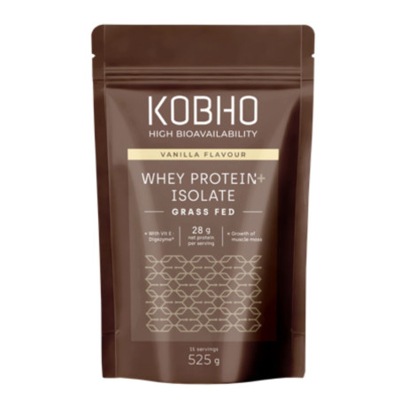 KOBHO Proteína Whey Aislada Sabor Vainilla 525g