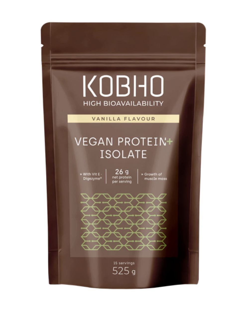 KOBHO Proteína Vegana Aislada Sabor Vainilla 525g