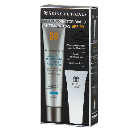 SKINCEUTICALS Pack Advanced Brightening UV Defense SPF 50 40 ml + Regalo Solar 15 ml