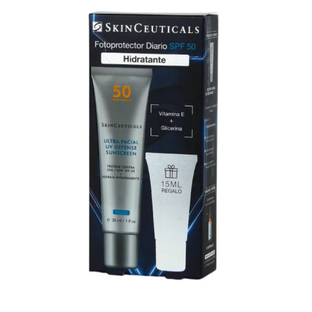 SKINCEUTICALS Pack Ultra Facial UV Defense SPF 50 30 ml + Regalo Solar 15 ml