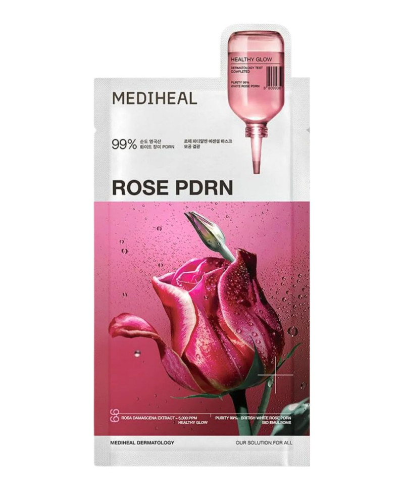 MEDIHEAL Rose PDRN Mascarilla Facial 24 ml