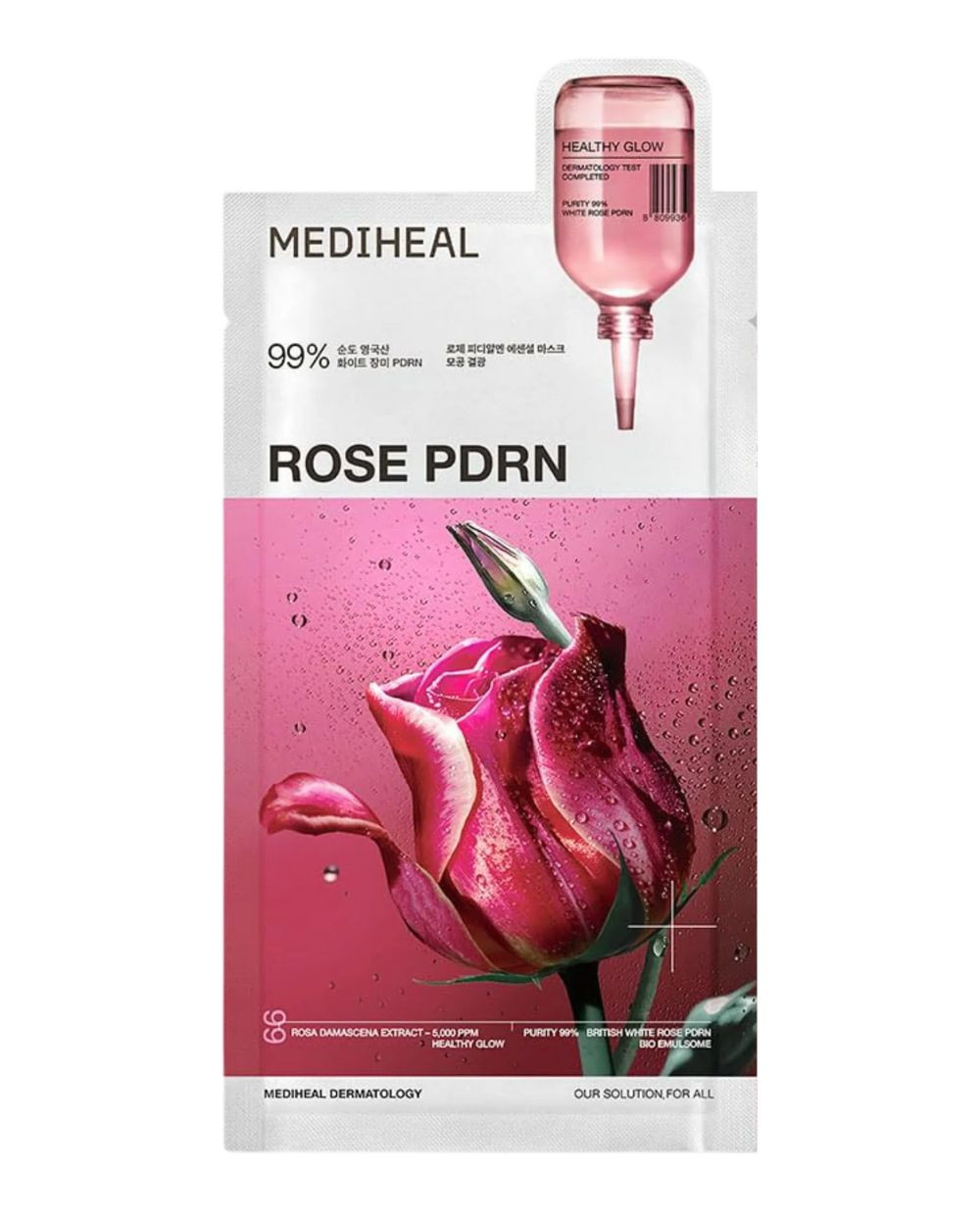 MEDIHEAL Rose PDRN Mascarilla Facial 24 ml