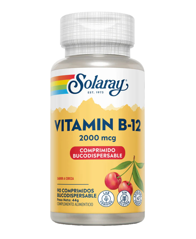 SOLARAY Vitamina B-12 2000 MCG 90 Comprimidos Sublinguales