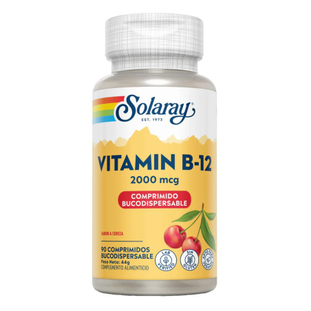 SOLARAY Vitamina B-12 2000 MCG 90 Comprimidos Sublinguales