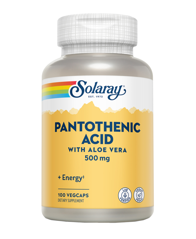 SOLARAY Pantotenic Acid 100 Cápsulas