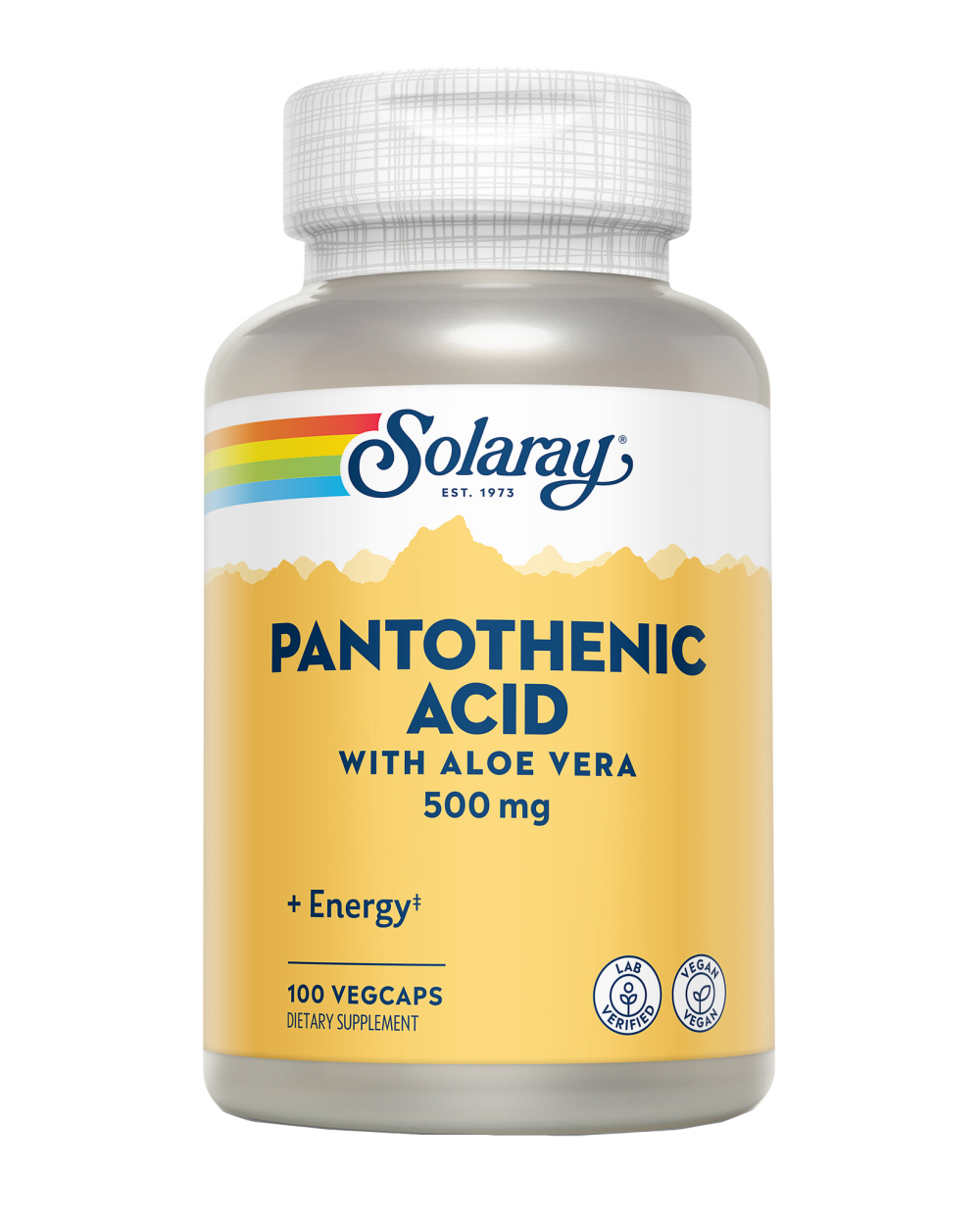 SOLARAY Pantotenic Acid 100 Cápsulas