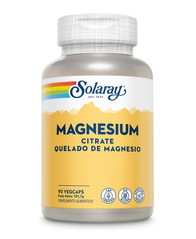 SOLARAY Magnesio Citrato 90 Cápsulas