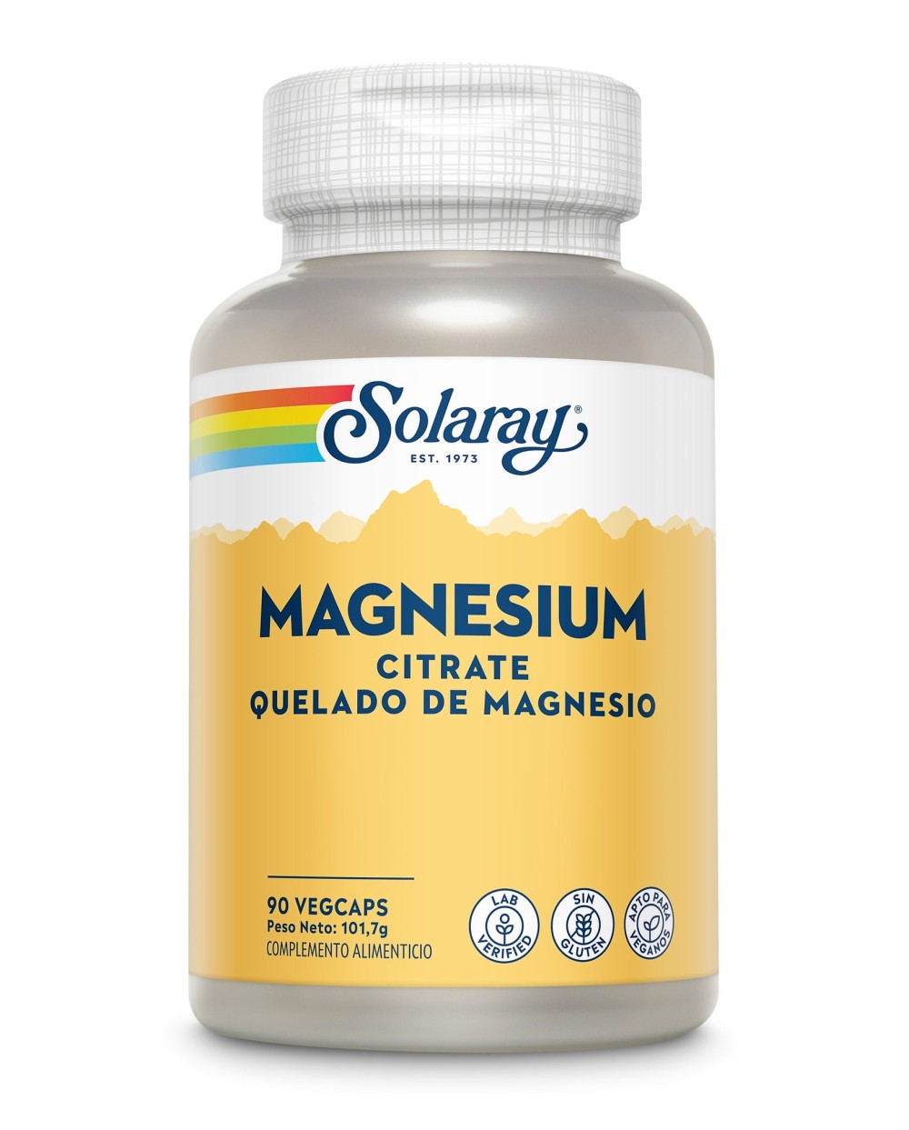 SOLARAY Magnesio Citrato 90 Cápsulas