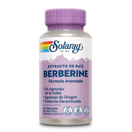 SOLARAY Berberine 60 Cápsulas